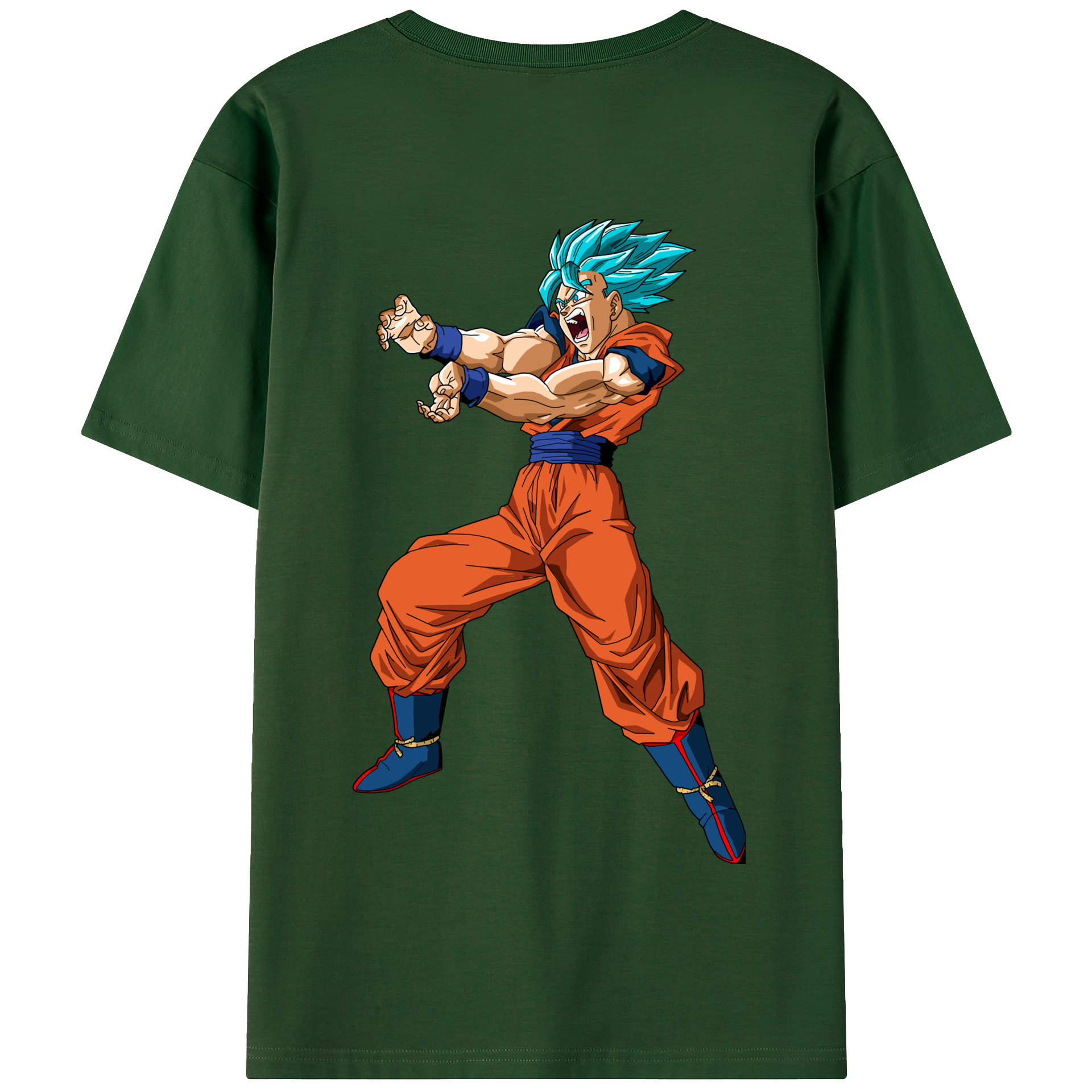 （画像用） ドラゴンボール 孫悟空（そん ごくう）Son Goku カカロット DRAGON BALL Kakarotto 綿100％半袖Tシャツ（背面プリント）